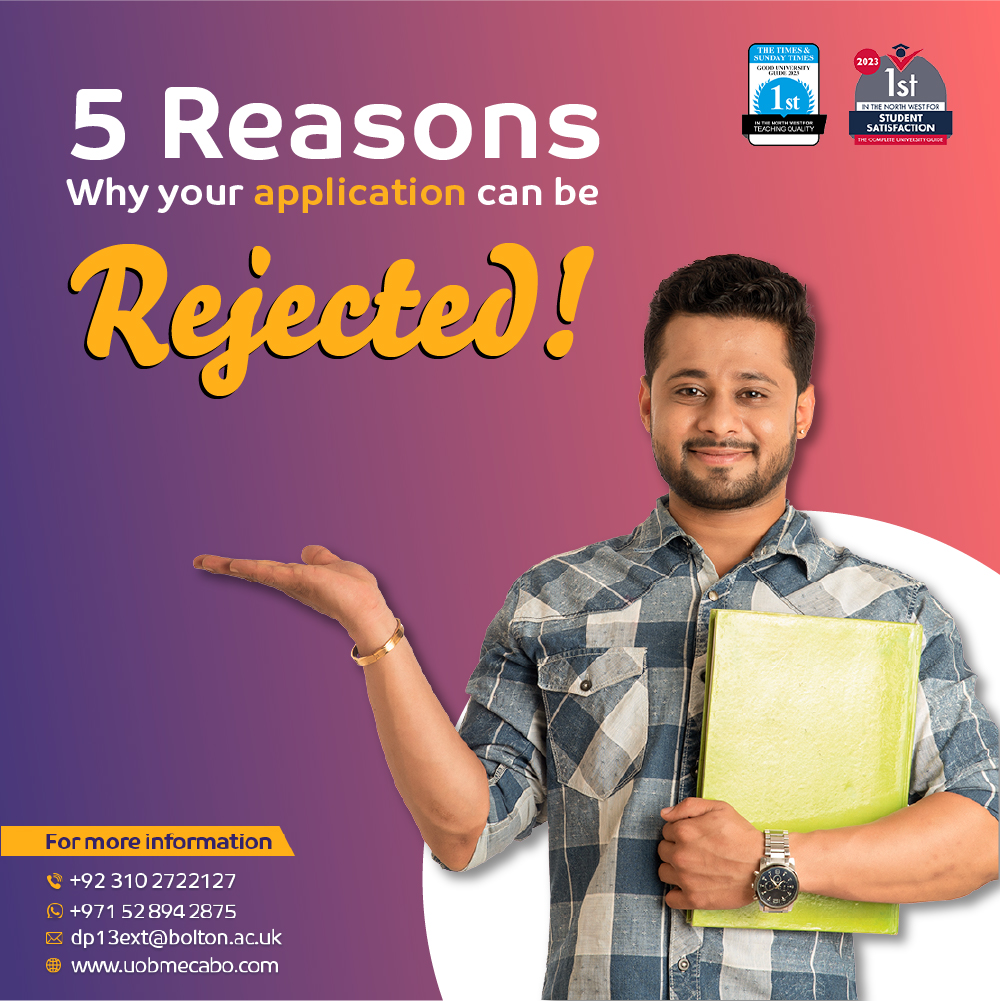Read more about the article 5 Reasons why your application can be rejected!